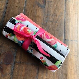 Handmade baby burp cloths